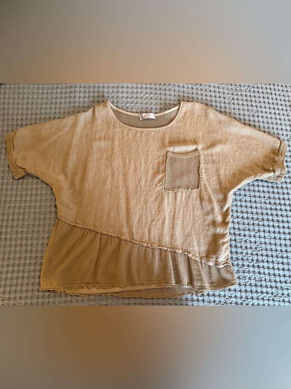 Tina Stephens Made in Italy linen Short Sleeve size XL